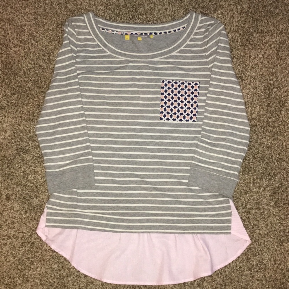 Striped Hi-Low Shirt from Anthropologie